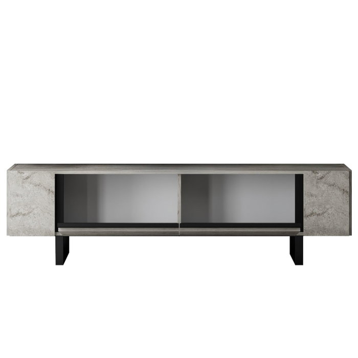 Hanah Home Mueble para TV Yildiz Travertino y Negro Hanah Home Mueble para TV Yildiz Travertino y Negro